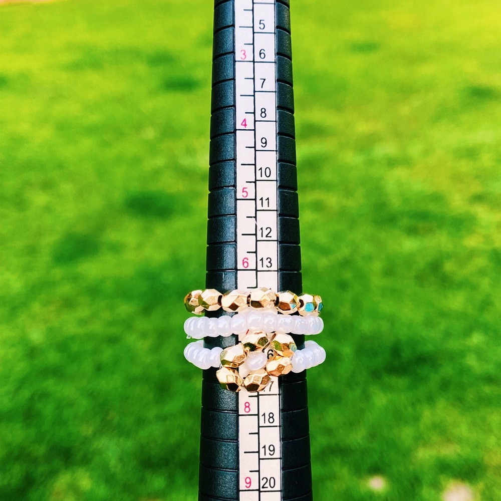 bead ring set of 3